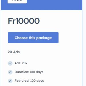 180 Days – Featured 20Ads – Seller
